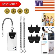 Lightweight Phone Lanyard in Silver - Keeps Your Smartphone Safe and Accessible