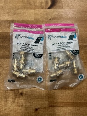 Sharkbite 1/2 x1/2MNPT #818427 Lot Of 2