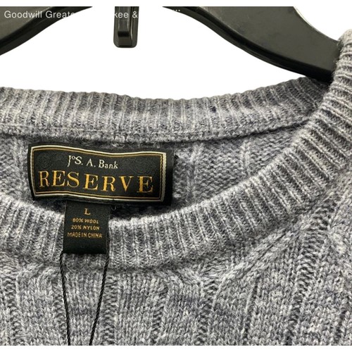 eBay Listing – J. S. A. Bank Reserve Men's Wool Blend Sweater Size L NWT - Picture 3 of 4