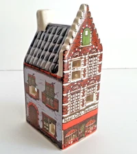 Tea Light House Germany Ceramic Holder Geschenk 6" tall Hotel Cafe VTG