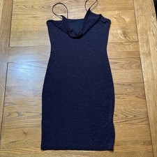 H&M Ladies Size 6 Eur 34 Pink And Black Sparkling Bodycon Party Dress