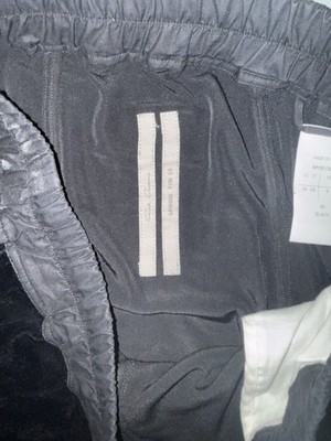 Rick Owens Black Velour Drop crotch 3/4 Pants | eBay