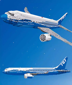 Boeing 787 Dreamliner (10177) unbranded with Manual MOC Lego