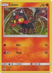 Litten SM23 Sun & Moon Black Star Promo Holo