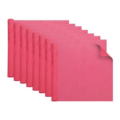 20 Sheets Gift Wrapping Paper, 20.9'' x 20.9'' Stone Textured Paper, Deep Red