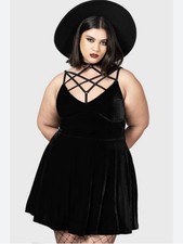 Killstart Magica Skater Dress Black Size 4XL New with Tags Plus Size