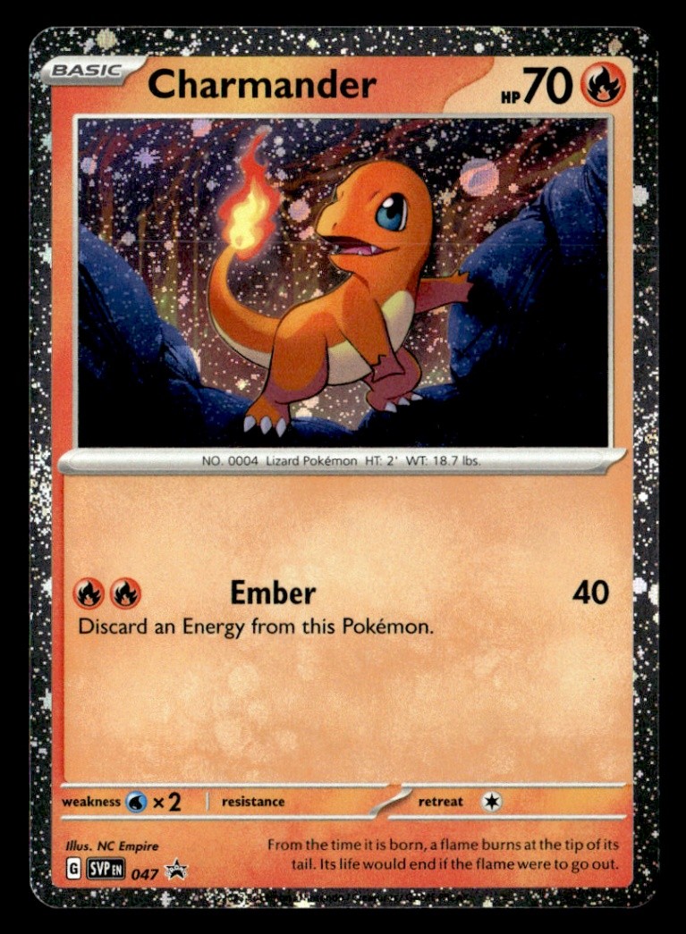 Charmander - (Cosmos Holo) SV: Scarlet & Violet Promo Cards 047 NM Pokémon TCG