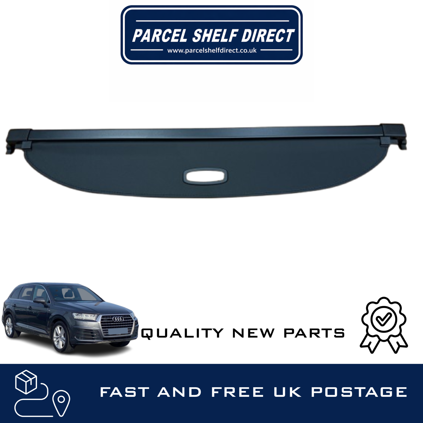 AUDI Q8 2019-2023 PARCEL SHELF / LOAD COVER / LUGGAGE COVER 2019-2023 BRAND NEW