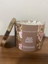 Bath & Body Works Main Street Bakery 3 Wick Candle