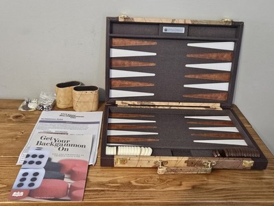 Get the Games Out Backgammon Set World Map Design Case