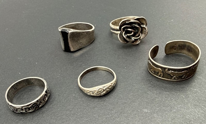 Lot Of Sterling Silver Rings Silpada And Other Designers 19.6g J3