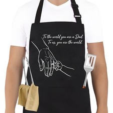 Funny Grilling BBQ Apron Men Chef Grill Dad Birthday Fathers Day Cooking Gift