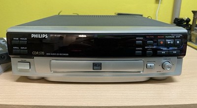 PHILIPS CDR 570 HiFi CD-Recorder mit Fernbedienung und Bedienungsanleitung