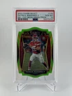 Patrick Mahomes 2020 Panini Select #130 Die-Cut Neon Green PSA 10 Gem Chiefs