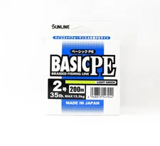 Sunline P.E Line X4 Basic P.E HG 200m P.E 2 35lb LG (7944)