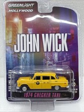 Greenlight John Wick 1974 Checker Taxi 1:64 Scale Die-cast Cars Toys GL2