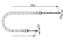BOSCH Bremsseil Seilzug Feststellbremse 1 987 482 233 für DACIA LOGAN MCV Pick