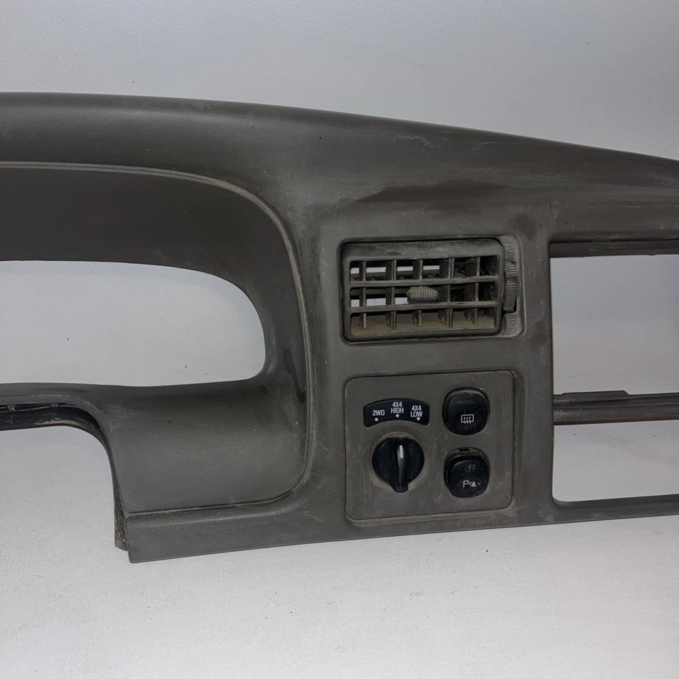 Cuadro de instrumentos Ford Excursion 2000-2005 radio bisel OEM pergamino mediano 4x4 Foto 3 de 4