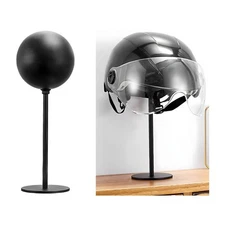 Helmet Stand - Metal Rotation Anti-Corrosion Aluminum Motorcycle Helmet Holde...