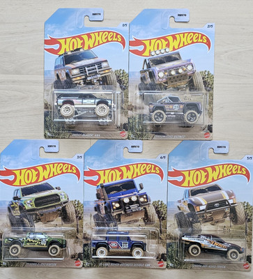 2023 Hot Wheels - Mud Runner - Set of 5 Offroad - 4x4 - Diecast - 1:64 - Mattel