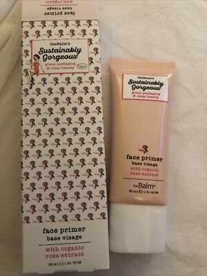 theBalm s Sustainably Gorgeous Face Primer With Rose Extract Sealed 30ml NIB