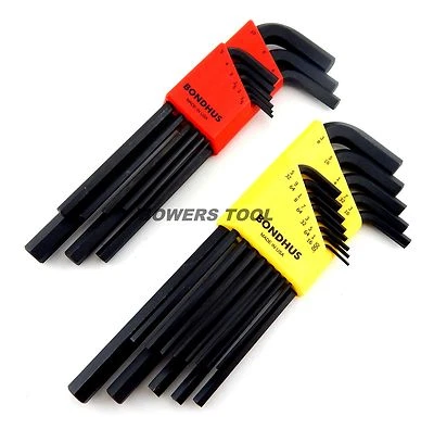 Bondhus 22pc Hex L Wrench Set Metric SAE Standard Inch MADE IN USA 22199