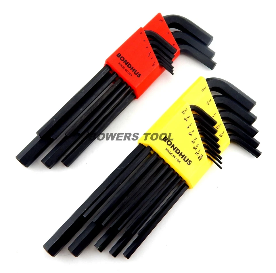 Bondhus 30pc Hex & Torx L Wrench Set Metric SAE Standard Inch USA 22199.31834 - Image 2 of 4