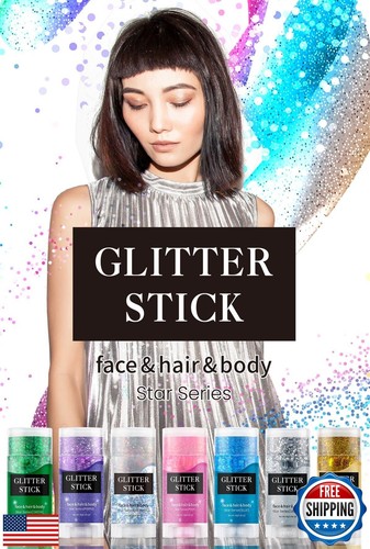 Face and Body Glitter Stick, Singer Concert Music Rave Face Body Sequins Glit - Picture 2 of 5