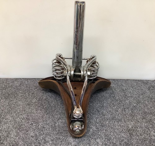 Vintage Leder Brooks Fahrradsattel B66 B66S Sitz alte Federn mit Stütze GT - Bild 7 von 12