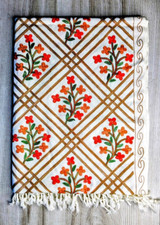 Effortless Elegance:Hand-Embroidered White Pashmina Scarf, Soft Warm, Shawl Wrap