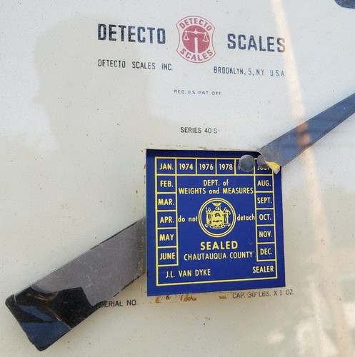 Rare Vintage Jacob Bros Detecto 30 LB Scale Double Face Series 40S Country Store - Picture 5 of 12