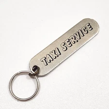 Taxi Service Metal Metallic Keychain Key Chain Ring Keyring