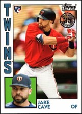 2019 Topps '84 Topps Rookies #84RJC Jake Cave RC Twins Baseball Card
