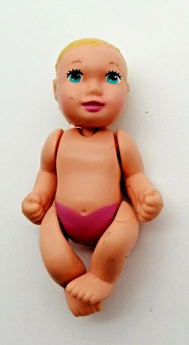 RARE BARBIE BABY GIRL PREGNANT MIDGE DOLL MATTEL 2002 / baby barbie 4.5cm