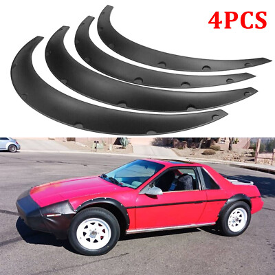 For Pontiac Fiero 4X 3.5'' Fender Flares Extension Extra Wide Wheel Arches 90mm
