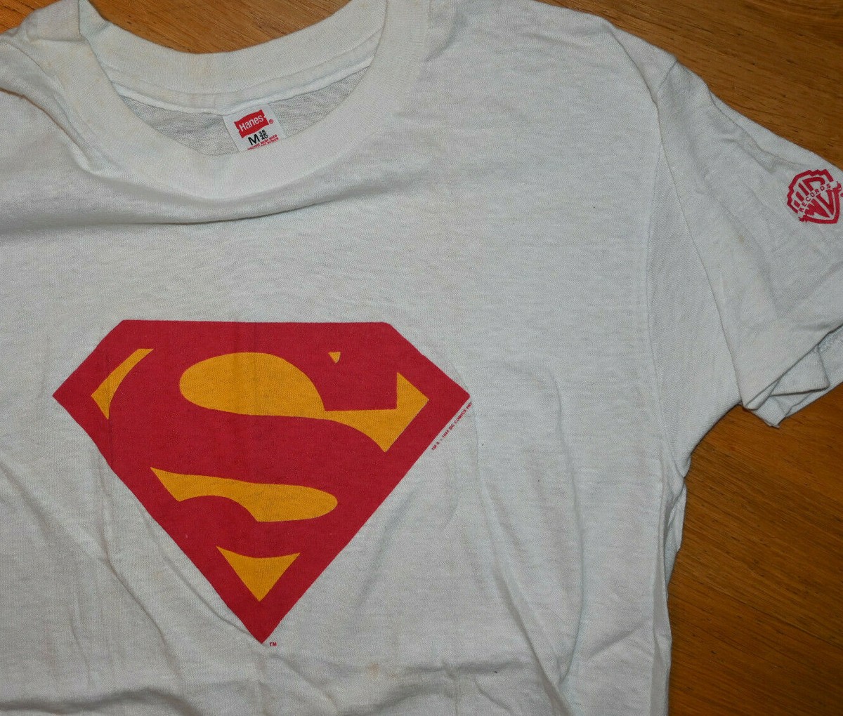1978 SUPERMAN* vtg Warner Bros Records movie promo tee shirt