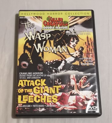 Killer Creature Wasp Woman And Attack of the Giant Leeches B-Horror DVD