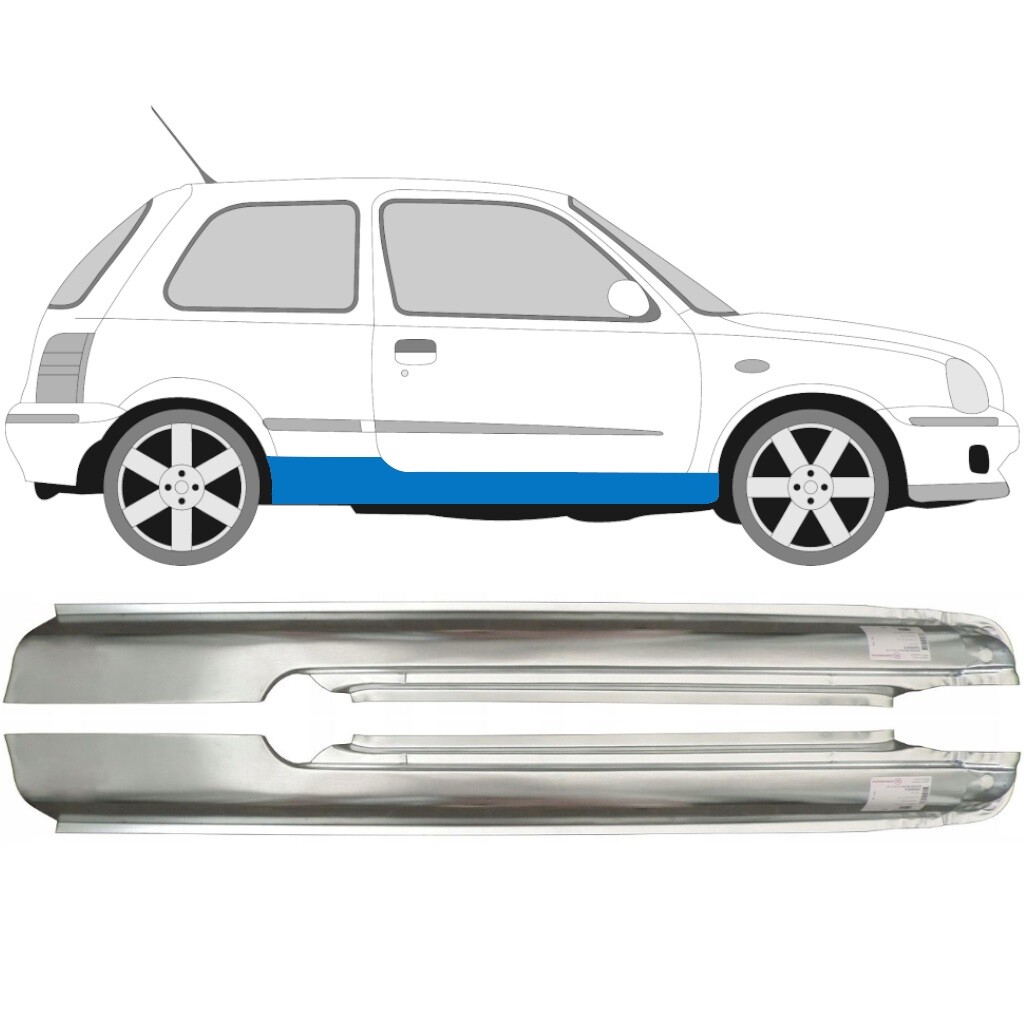 MICRA K11 1992-2003 3 DOOR FULL SILL REPAIR PANEL ROCKER PANEL / PAIR