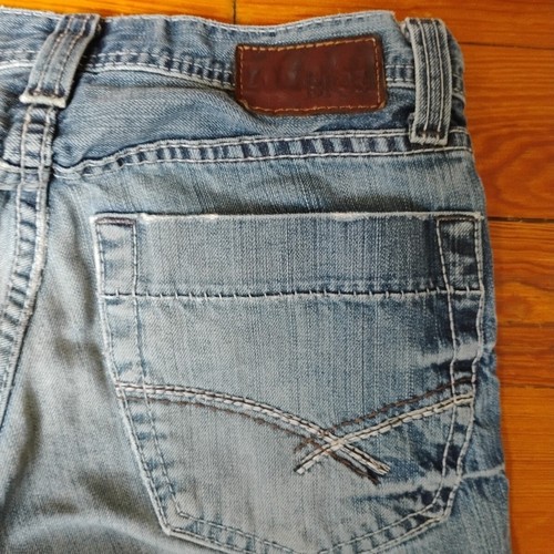 Vintage BKE Jeans Men 28 Blue Fulton Bootcut Buckle Denim Casual Distressed Y2K - Picture 7 of 8