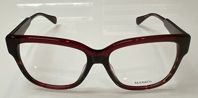 Max & Co MO5048 056 Burgundy/Tortoise Square Eyeglasses Plastic Frame 54-15-140