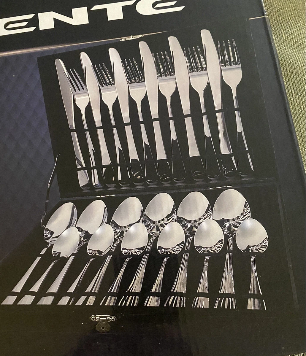 24 Piece Stainless Ovente Theme Cutlery Flatware Set