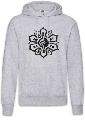 Aztec Flower I Hoodie Kapuzenpullover Aztecs Tattoo American Indians Symbol