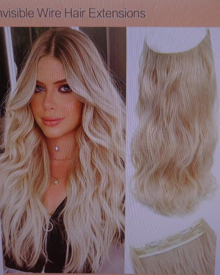 Wavy Hair Halo Wire-Clip-In Extensions?20 display picture 2
