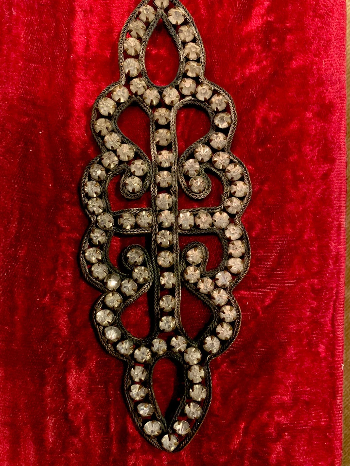 Apliques antigos de strass da Tchecoslováquia usados em fantasias (3) - Imagem 4 de 4