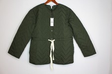Women's The Get Drawstring Quilted Jacket Green Xs