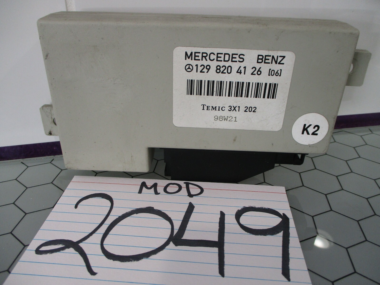 99 00 01 02 Mercedes SL500 SL600 Anti-Theft Control Module Used #2049-mod