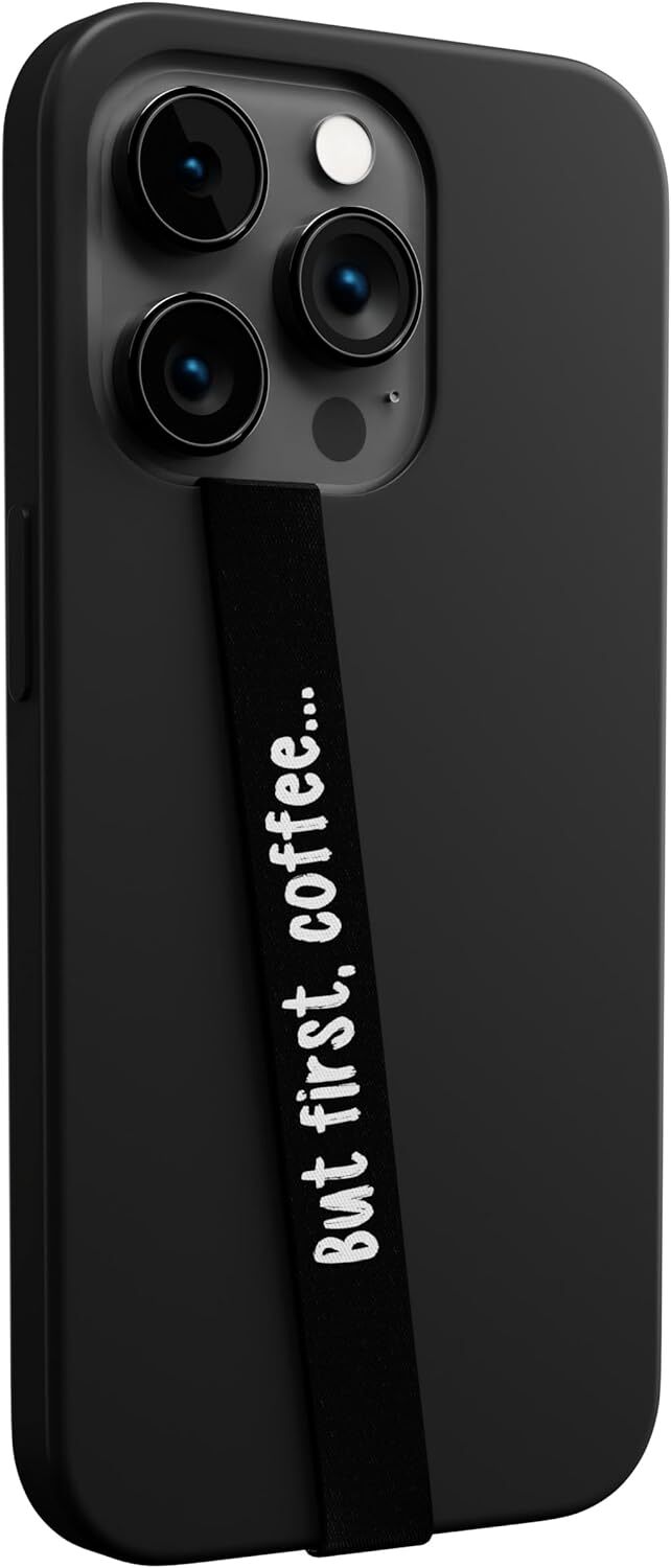 Non-elastic phone grip strap for small hands, lightweight phone holder  