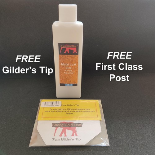 Gold Leaf Adhesive Glue 50ml of Professional Metal Leaf Acrylic Gilding Size - Picture 1 of 4