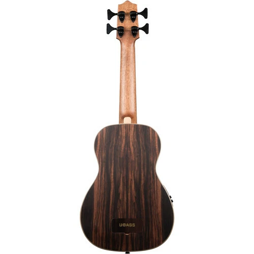 KALA UBASS-EBY-FSRW Striped Ebony Acoustic-Electric U-BASS w Round Wound String - Picture 2 of 2