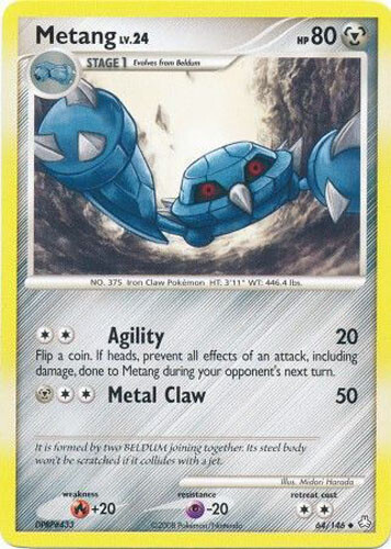 Pokemon Card - Legends Awakened 64/146 - METANG Lv.24 (uncommon) - NM